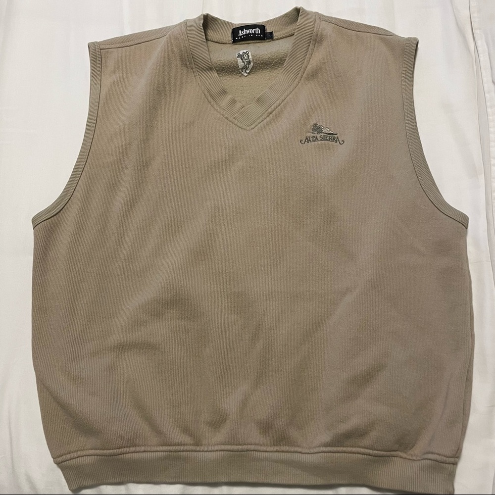 Vintage Ashworth Vest Cream